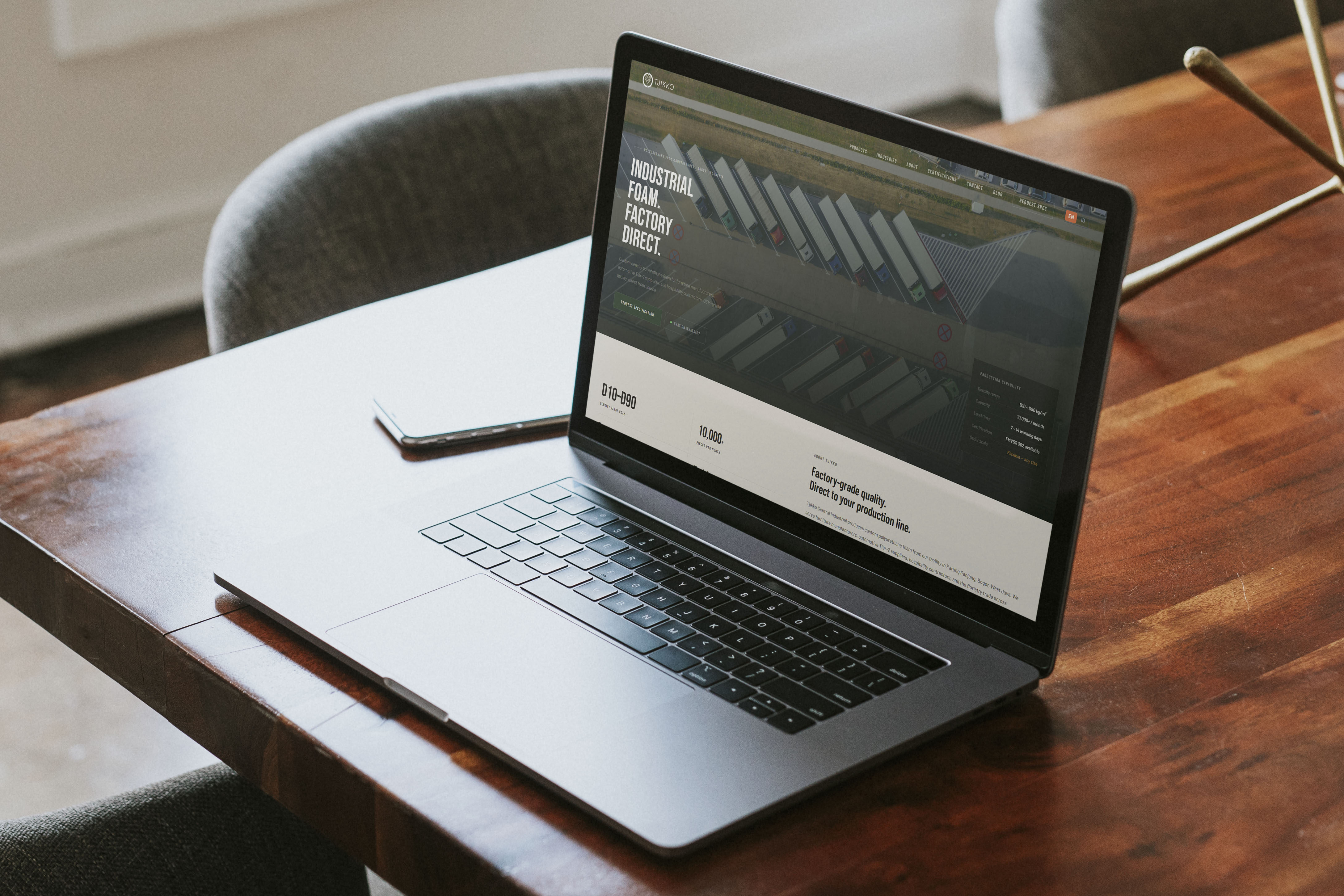 Tjikko Foam Global international B2B export website